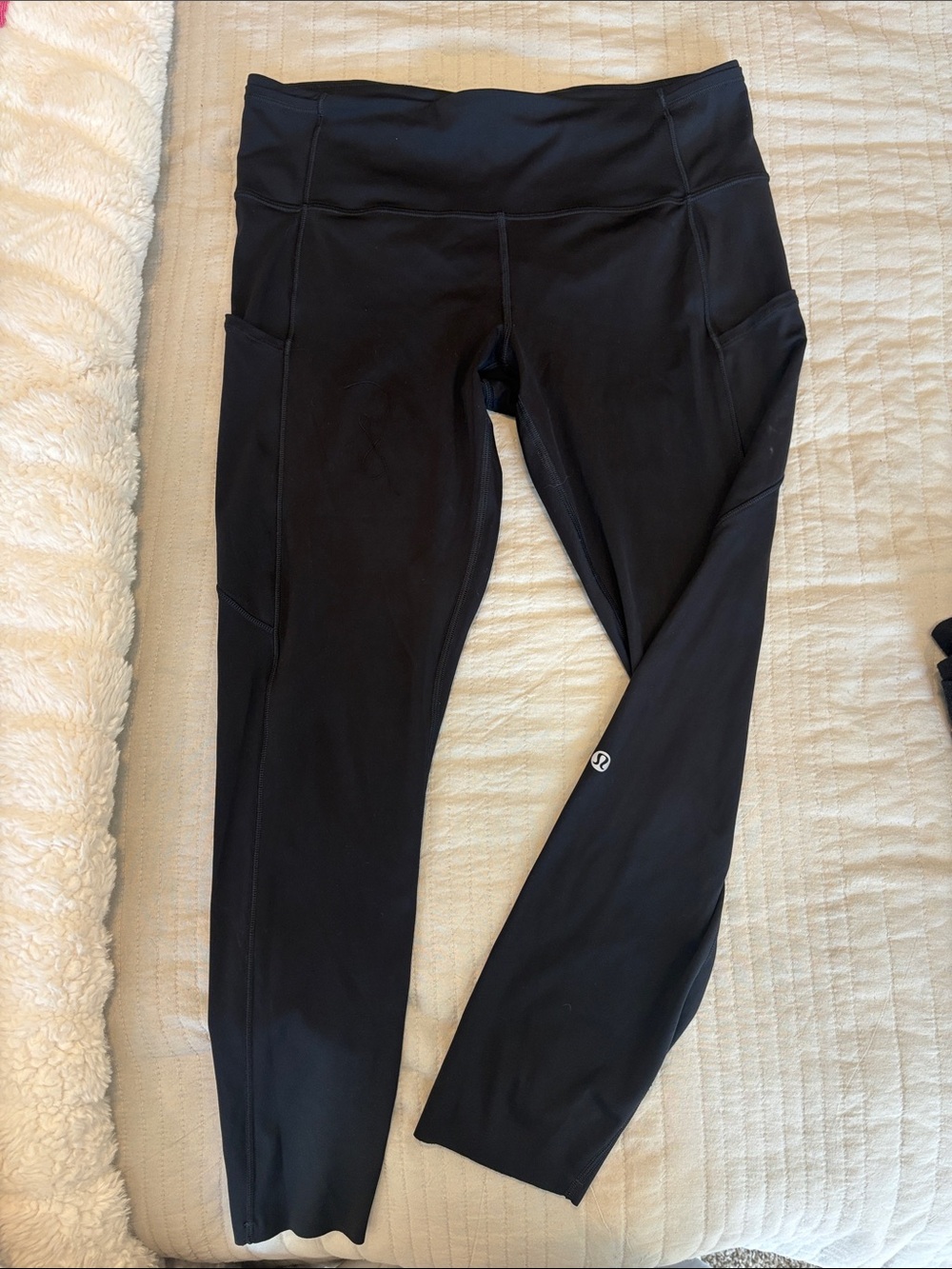 lululemon athletica Black High-Rise Leggings with Side Pockets